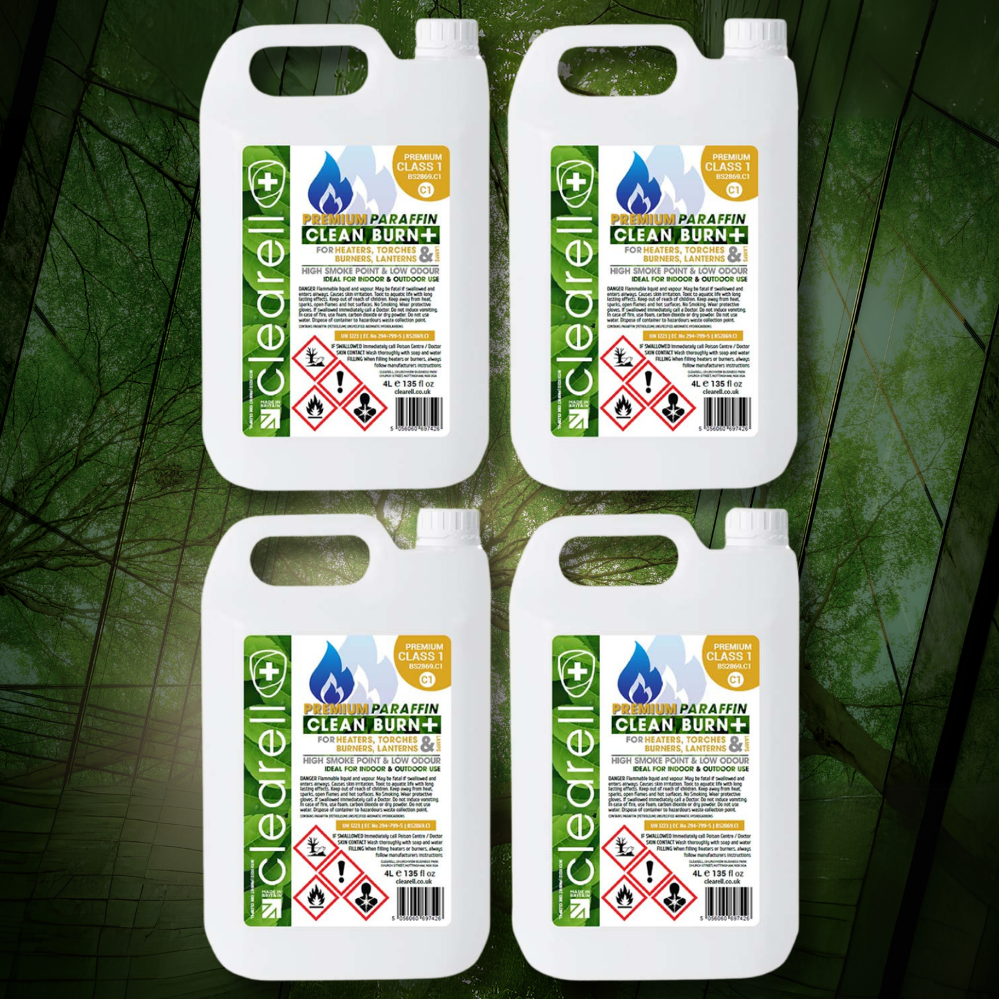 Clearell 4L to 200L | CLEAN BURN | Premium Paraffin | Clean Oil for All ZIBRO, ALADDIN, VALOR,  QLIMA, TOYOTOMI Heaters | Litres