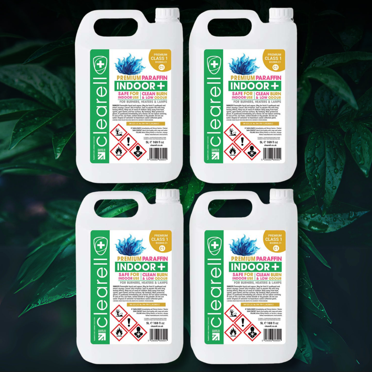 Clearell 4L to 200L | INDOOR Premium Class 1 | Suitable for Indoor Burners & Lamp Fuel in Litres | C1 BS2869C1