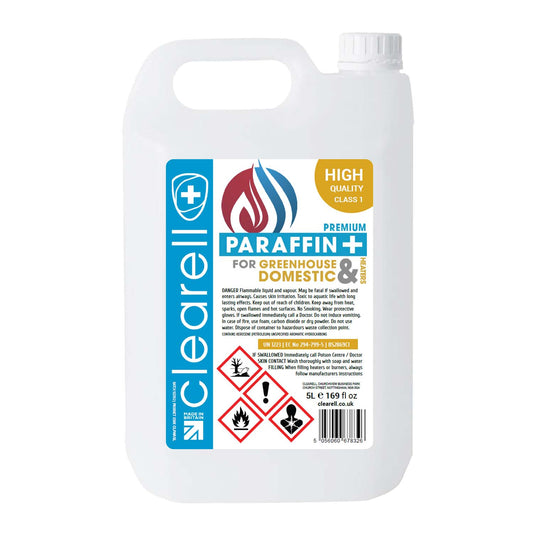 Clearell 4L to 200L | PARAFFIN Premium Class 1 | C1 Clean Burning Indoor Heater Lamp Oil in Litres | BS2869C1