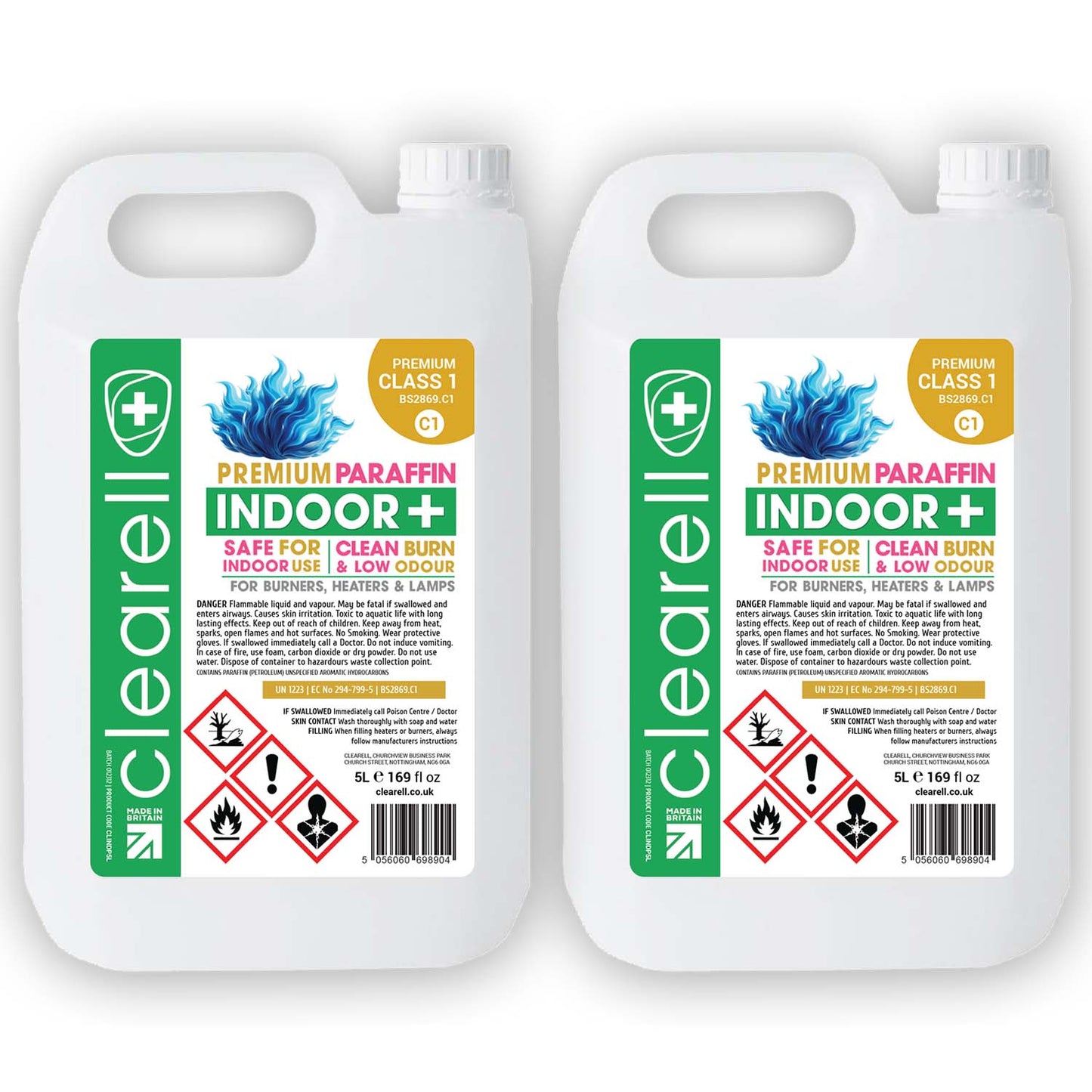 Clearell 4L to 200L | INDOOR Premium Class 1 | Suitable for Indoor Burners & Lamp Fuel in Litres | C1 BS2869C1