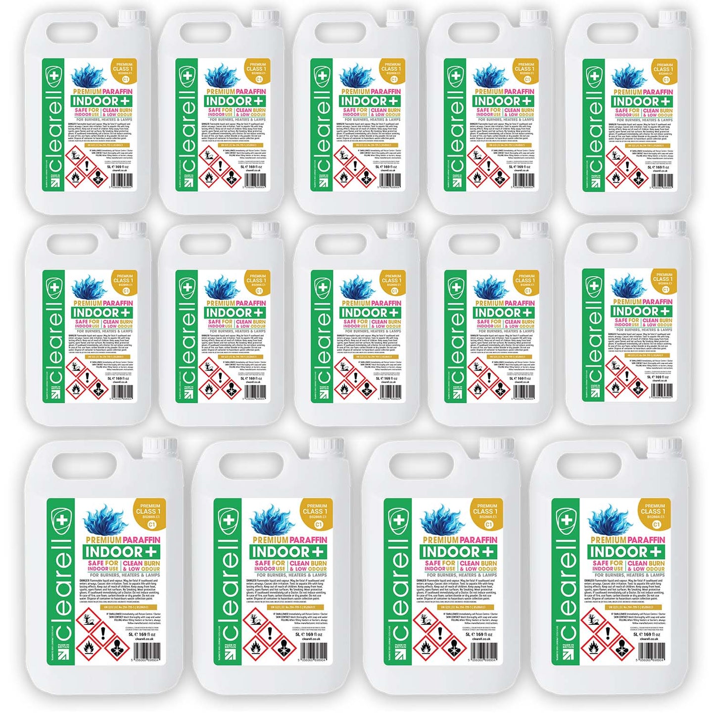 Clearell 4L to 200L | INDOOR Premium Class 1 | Suitable for Indoor Burners & Lamp Fuel in Litres | C1 BS2869C1