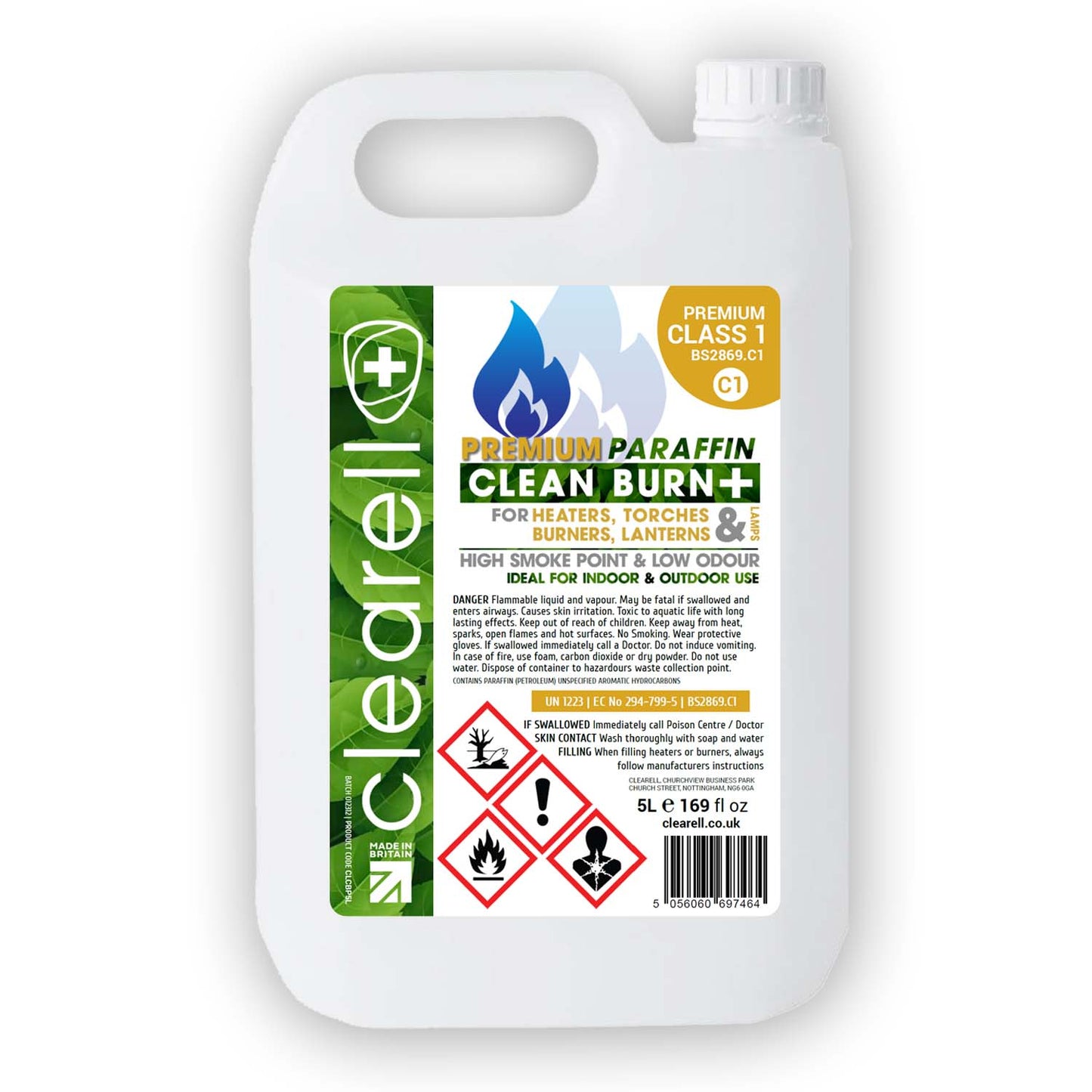 Clearell 4L to 200L | CLEAN BURN | Premium Paraffin | Clean Oil for All ZIBRO, ALADDIN, VALOR,  QLIMA, TOYOTOMI Heaters | Litres