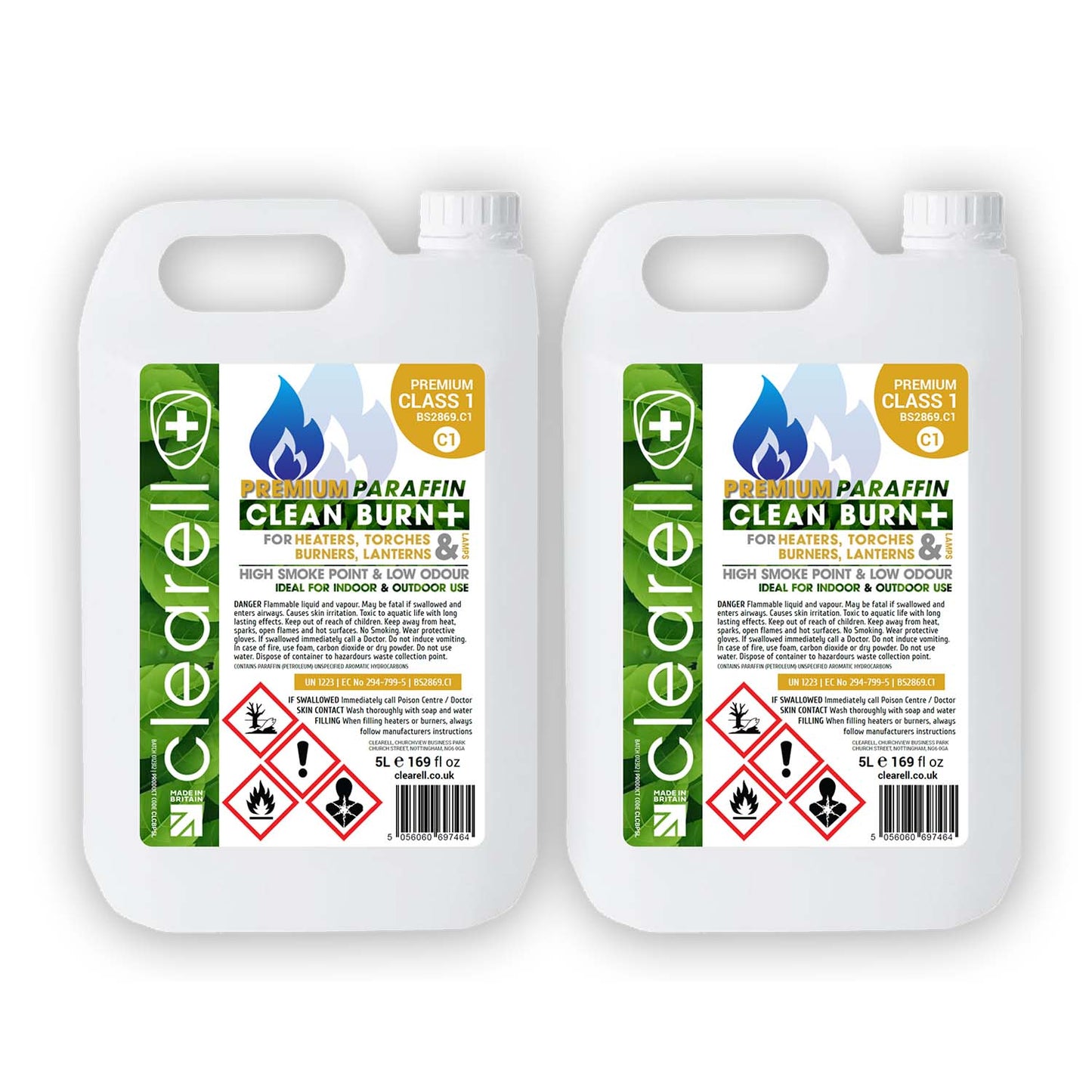 Clearell 4L to 200L | CLEAN BURN | Premium Paraffin | Clean Oil for All ZIBRO, ALADDIN, VALOR,  QLIMA, TOYOTOMI Heaters | Litres