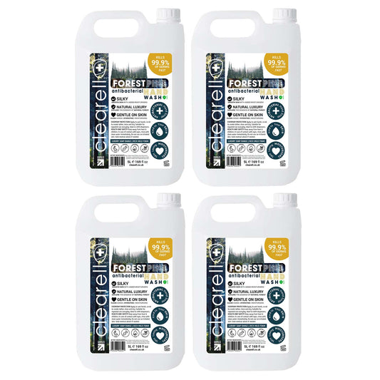 Clearell 20L | FOREST PINE | 4 x 5L Pack | Luxury Hand Soap Liquid Wash 20 Litre