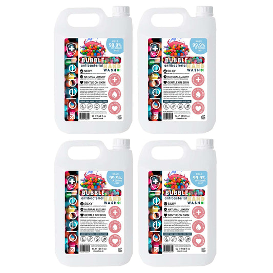Clearell 20L | BUBBLE GUM | 4 x 5L Pack | Luxury Hand Soap Liquid Wash 20 Litre