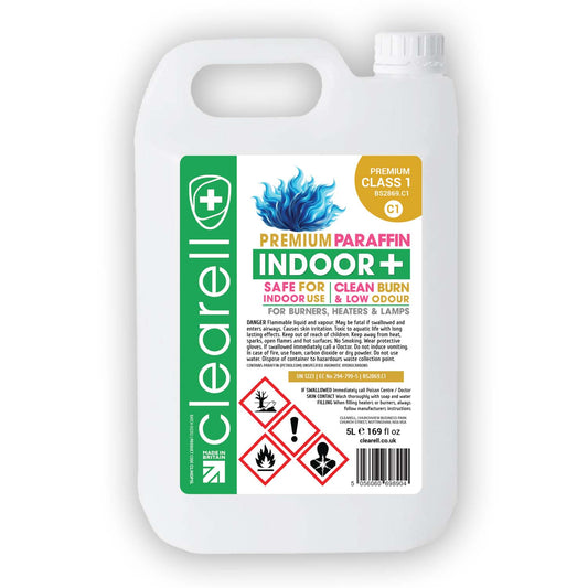 Clearell 4L to 200L | INDOOR Premium Class 1 | Suitable for Indoor Burners & Lamp Fuel in Litres | C1 BS2869C1
