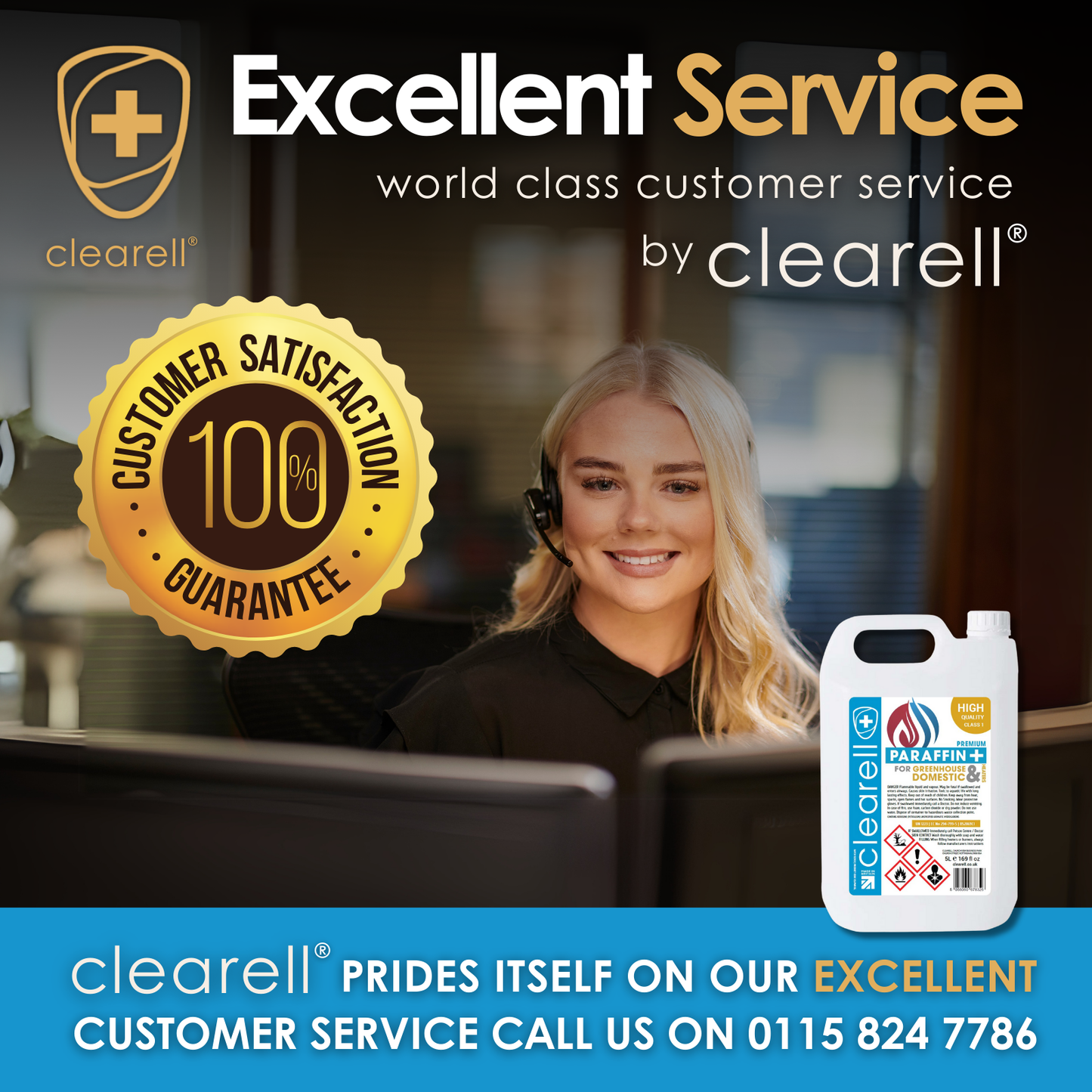 Clearell 4L to 200L | PARAFFIN Premium Class 1 | C1 Clean Burning Indoor Heater Lamp Oil in Litres | BS2869C1